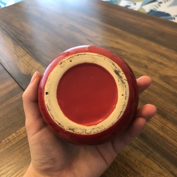 Handmade Elegant Red Ceramic Bud Vase - Picture 3 of 6